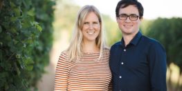 Katrin und Franz Leth jun. im Weingarten